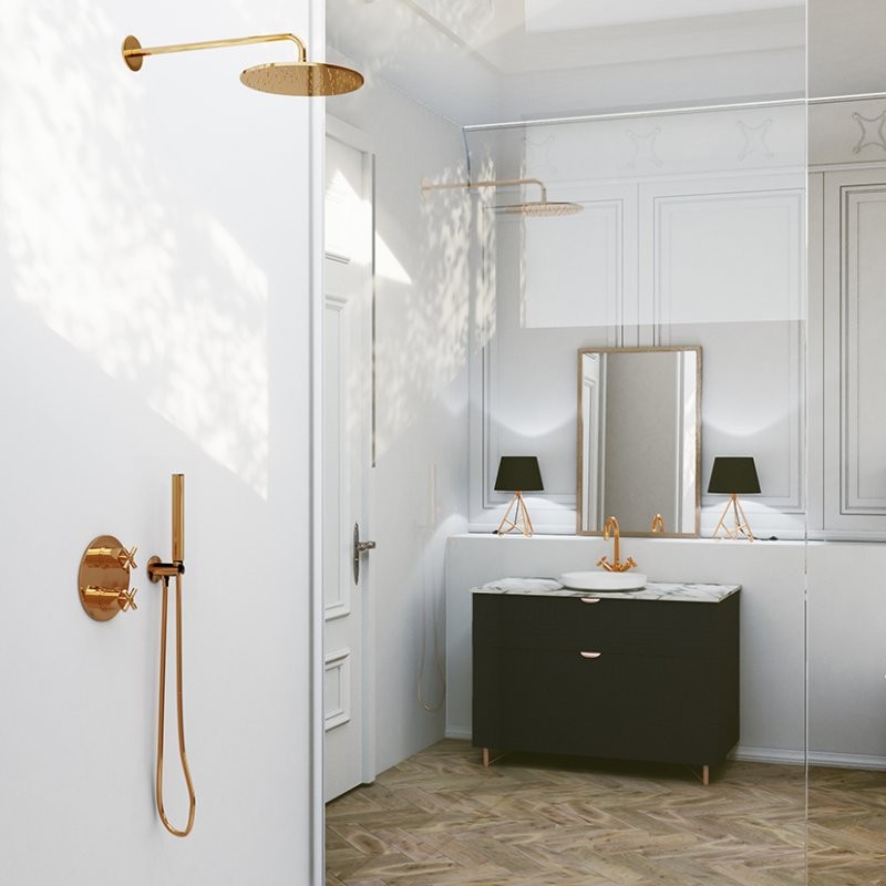  Steinberg Serie 100 "Rain Shower" Regenbrause Ø200 mm x 8 mm, rose gold