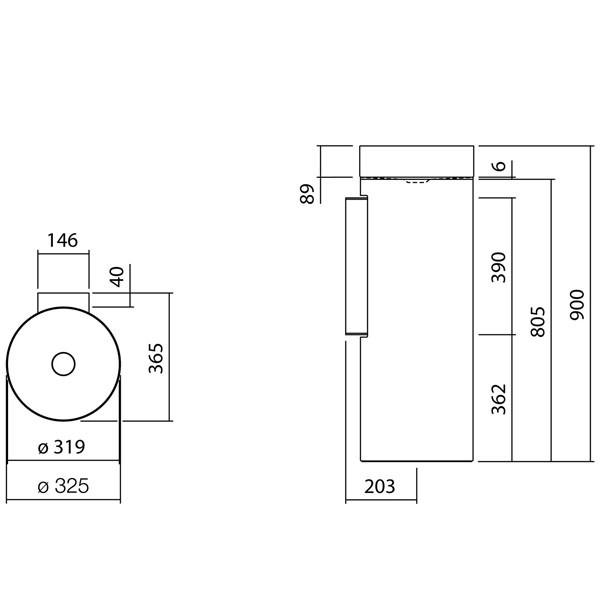 Alape Waschtisch RX325.KE 4505500 Weiß