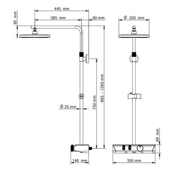 AquaXPRo 200 Thermostat mit Sicherheitsthermostatarmatur