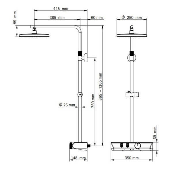 AquaXPRo 200 Thermostat mit Sicherheitsthermostatarmatur