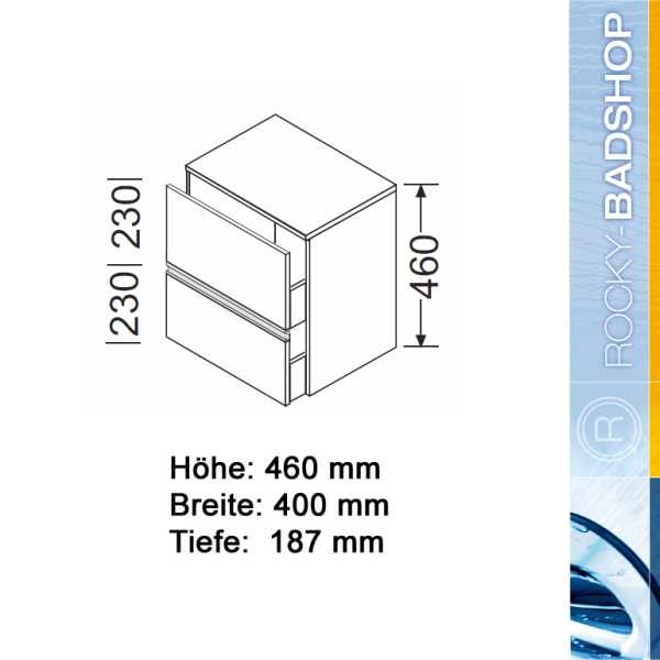 Burgbad Bel Unterschrank PG2 Thermoformfront  