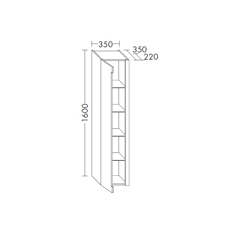 Burgbad Chiaro Hochschrank  