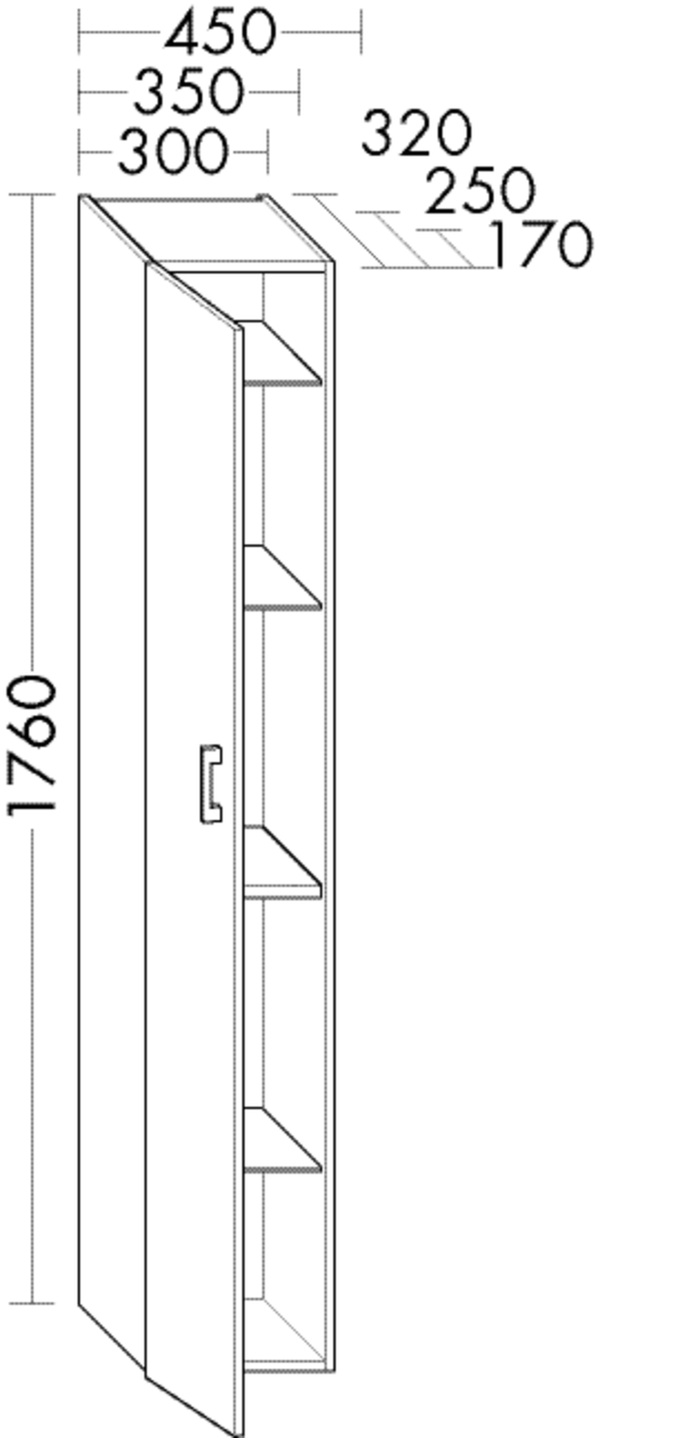 Burgbad Eqio Hochschrank  