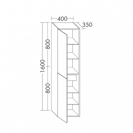 Burgbad Sinea/Selection Hochschrank PG1  