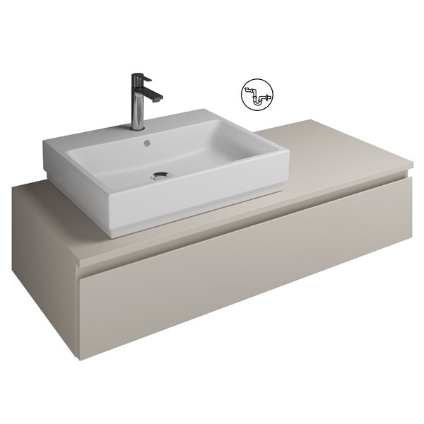 Burgbad Cube Waschtischunterschrank passend zu Grohe Cube(WWGN121)PG2