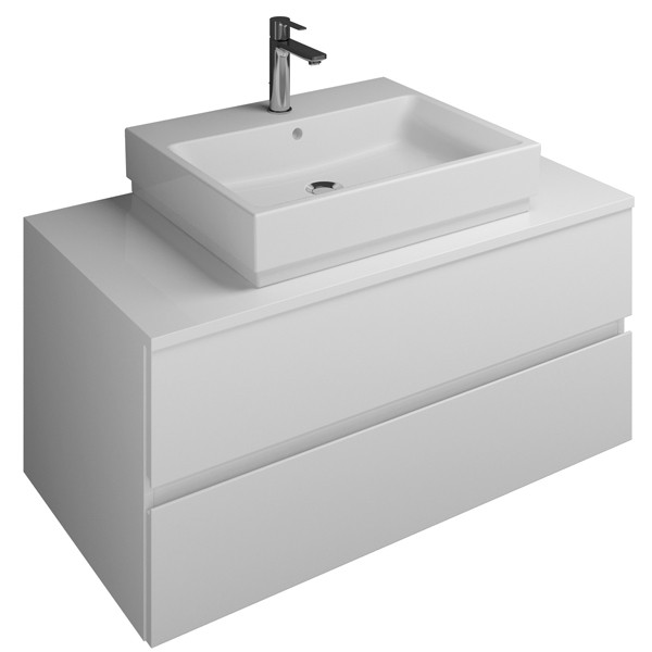 Burgbad Cube Waschtischunterschrank passend zu Grohe Cube (WWGP100)PG3