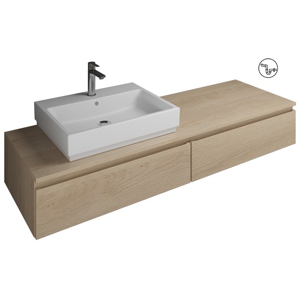 Burgbad Cube Waschtischunterschrank passend zu Grohe Cube(WWGR160)PG1