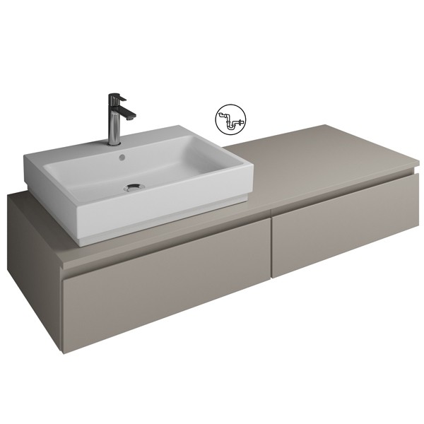 Burgbad Cube Waschtischunterschrank passend zu Grohe Cube(WWGS140)PG3