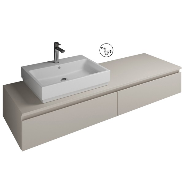 Burgbad Cube Waschtischunterschrank passend zu Grohe Cube(WWGS160)PG2