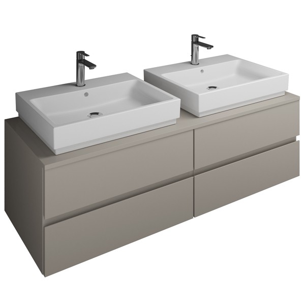 Burgbad Cube Waschtischunterschrank passend zu Grohe Cube(WWGT141)PG3