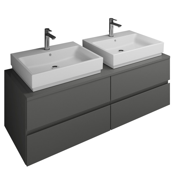 Burgbad Cube Waschtischunterschrank passend zu Grohe Cube(WWGT141)PG3