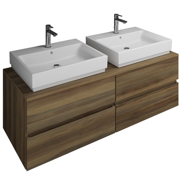 Burgbad Cube Waschtischunterschrank passend zu Grohe Cube(WWGU141)PG1