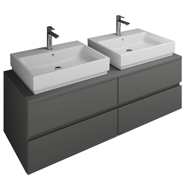 Burgbad Cube Waschtischunterschrank passend zu Grohe Cube(WWGU141)PG2