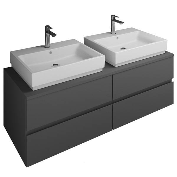 Burgbad Cube Waschtischunterschrank passend zu Grohe Cube(WWGU141)PG2