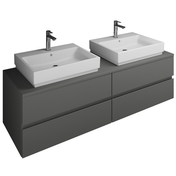 Burgbad Cube Waschtischunterschrank passend zu Grohe Cube(WWGU161)PG2