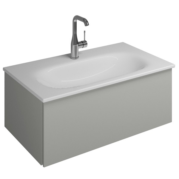 Burgbad Essence Waschtischunterschrank passend zu Keramik-Waschtisch Grohe Essence (WWIJ07T)PG1