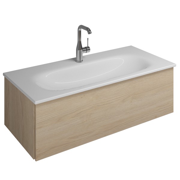 Burgbad Essence Waschtischunterschrank passend zu Keramik-Waschtisch Grohe Essence(WWIJ09T)PG1