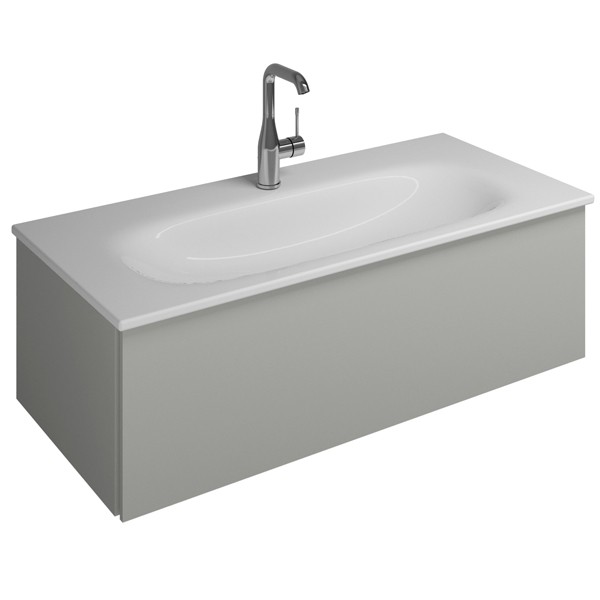 Burgbad Essence Waschtischunterschrank passend zu Keramik-Waschtisch Grohe Essence(WWIJ09T)PG1