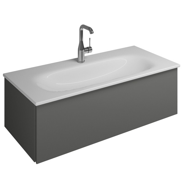 Burgbad Essence Waschtischunterschrank passend zu Keramik-Waschtisch Grohe Keramik(WWIJ09T)PG2