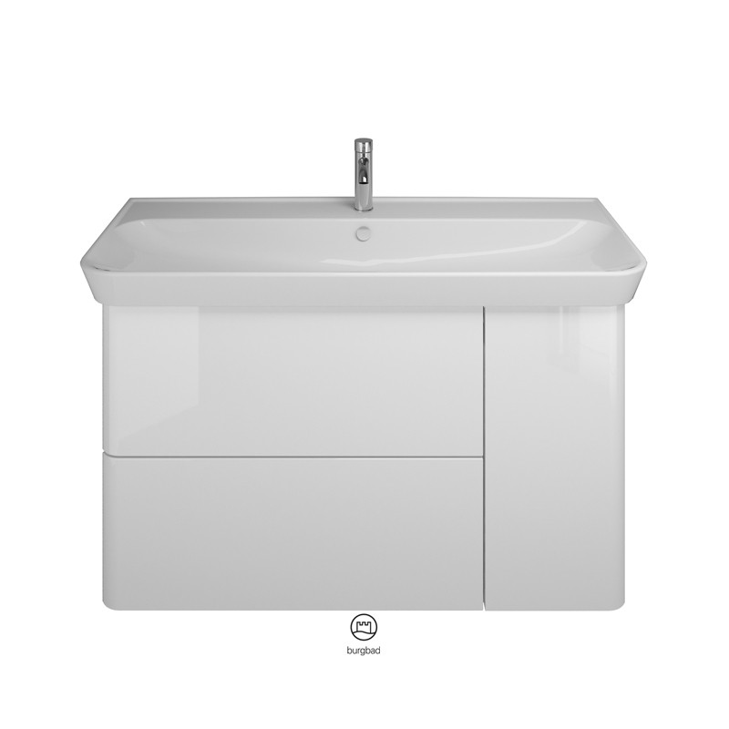 Burgbad Iveo Keramik-Waschtisch+Waschtischunterschrank (SFEZ120)