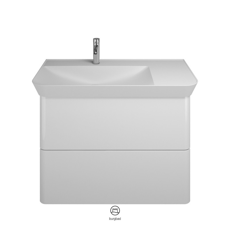 Burgbad Iveo Mineralguss-Waschtisch+Waschtischunterschrank (SFEO100)
