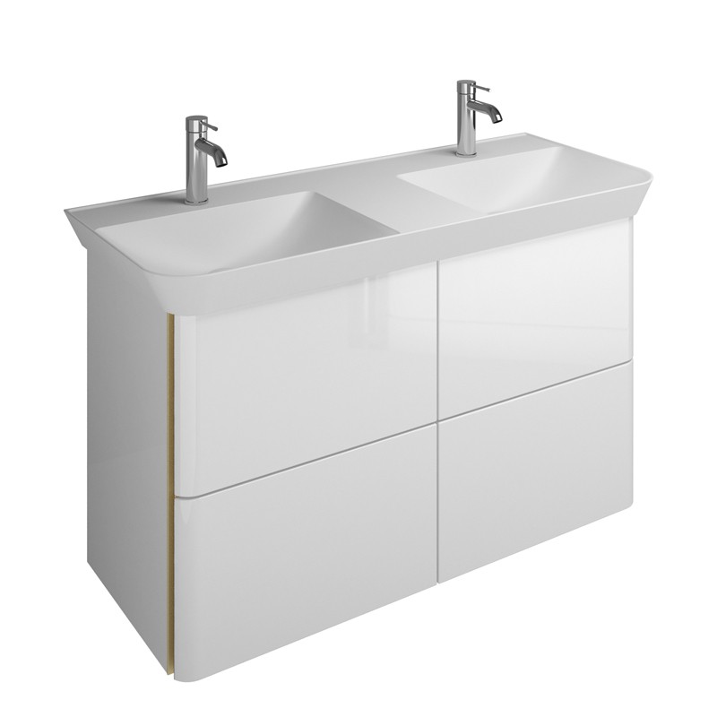 Burgbad Iveo Mineralguss-Waschtisch+Waschtischunterschrank (SFFX120)