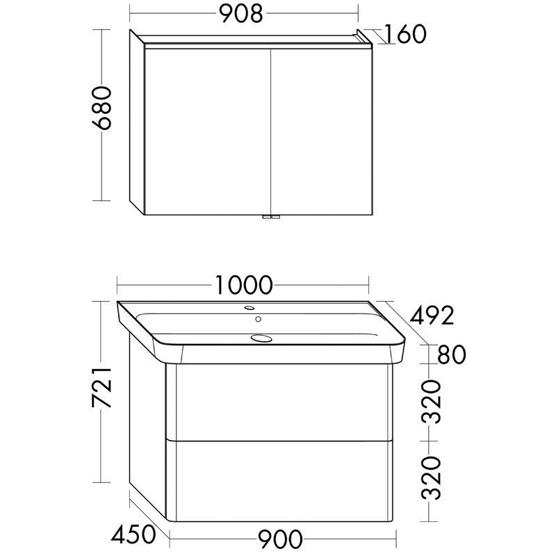 Burgbad Iveo Set (SFHJ100)