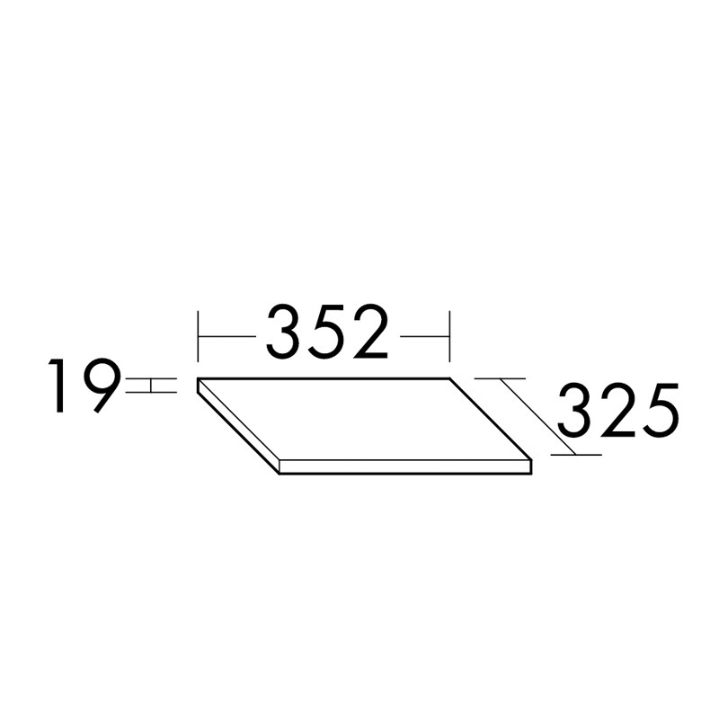 Burgbad Junit Abdeckplatte (APCU035)