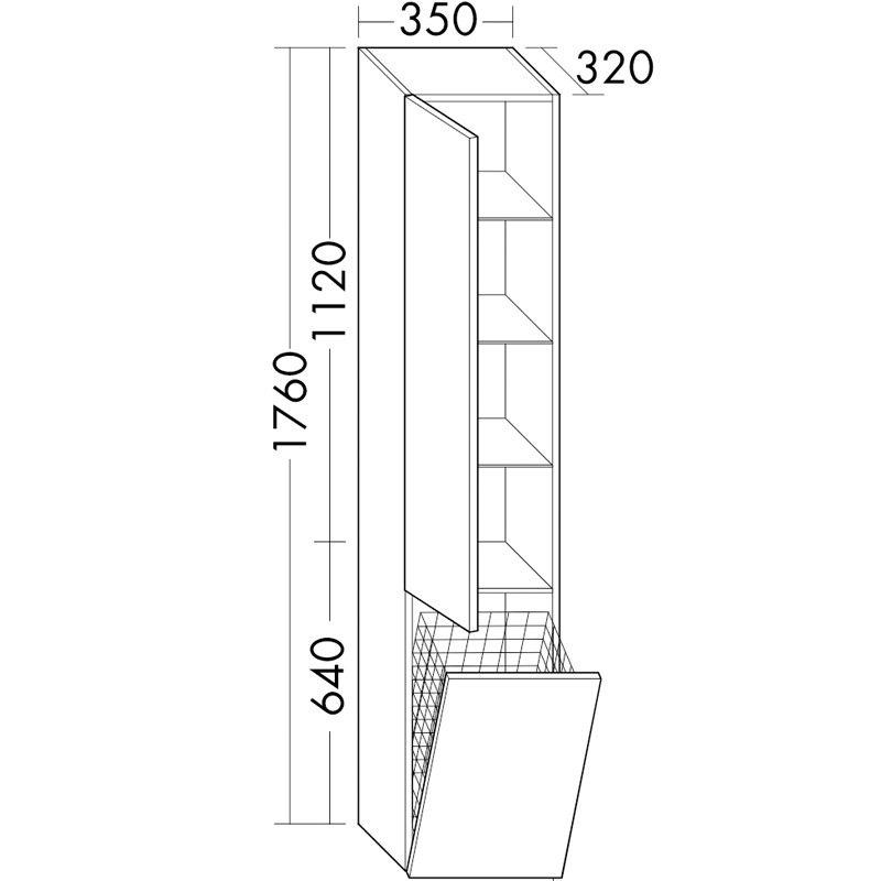 Burgbad Junit Hochschrank (HSIG035)