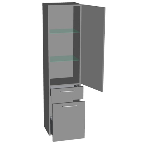 Burgbad kama Crono Hochschrank PG1 1600 mm Crono Matt
