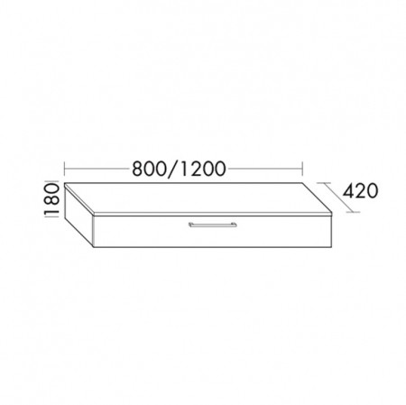 Burgbad kama Crono Sideboard PG1 180 mm Crono Matt