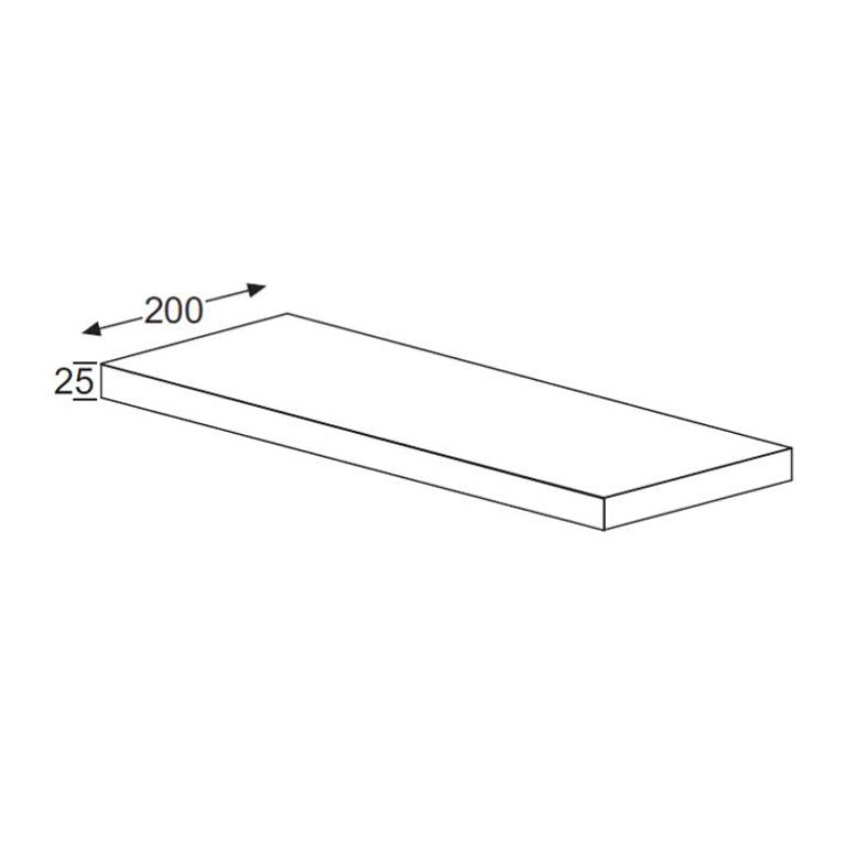 Burgbad kama Crono Wandablage PG1 25 mm Crono Matt