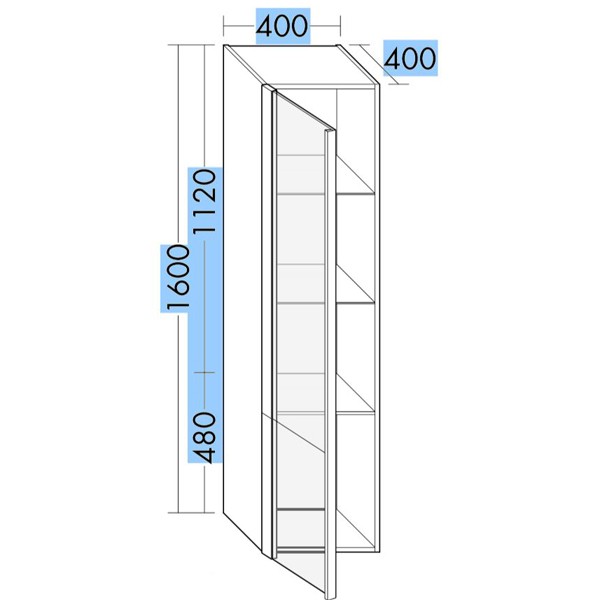 Burgbad Lavo 2.0 Hochschrank (HSNN040)