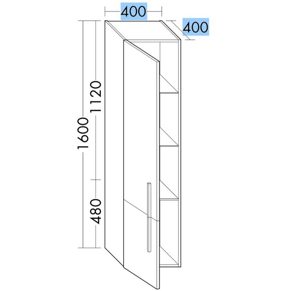 Burgbad Lavo 2.0 Hochschrank (HSNP040)