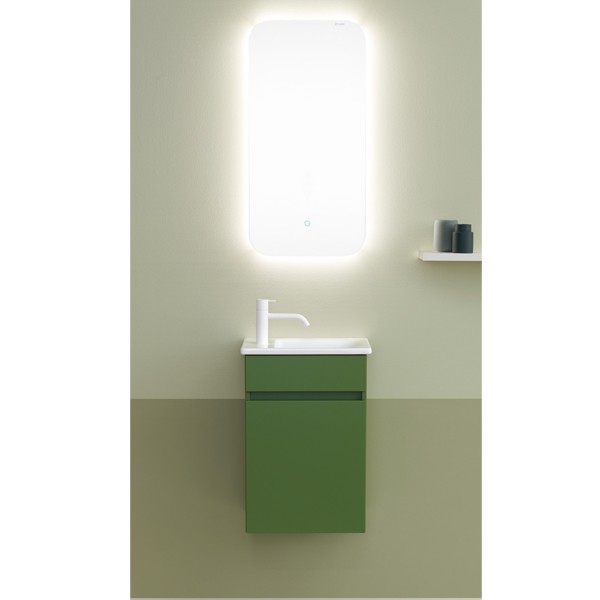 Burgbad Lin20 Gästebad Keramikwaschtisch + Unterschrank PG1 