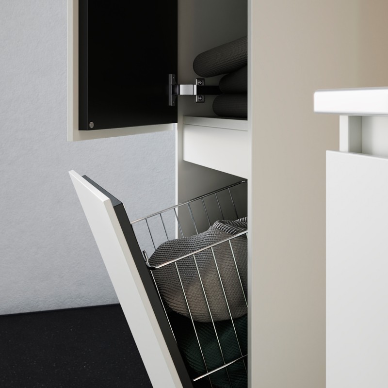 Burgbad Lin20 Hochschrank (HSPG040) PG2 Acrylfront/Mehrfachlackierung Matt