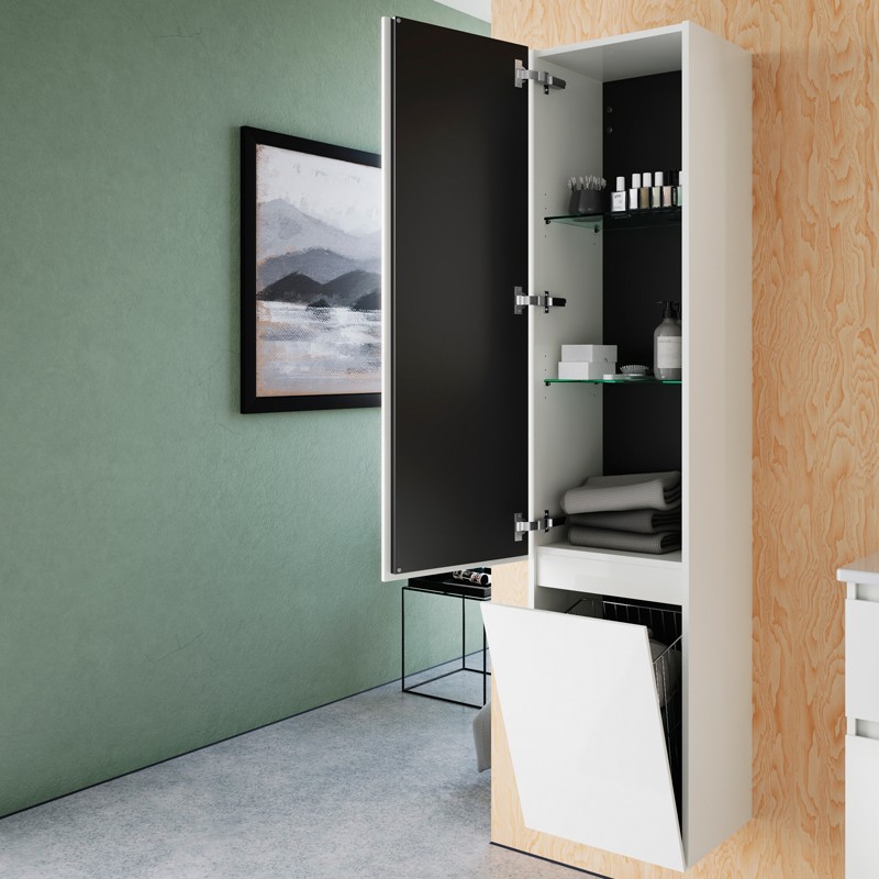 Burgbad Lin20 Hochschrank (HSPG040) PG3 Mehrfachlackierung HGL