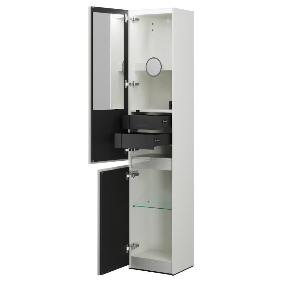 Burgbad Lin20 Hochschrank (HSPN040) PG2 Acrylfront/Mehrfachlackierung Matt