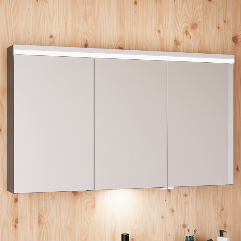 Burgbad Lin20 Spiegelschrank 120 (SPQL120) PG2 Acrylfront/Mehrfachlackierung Matt