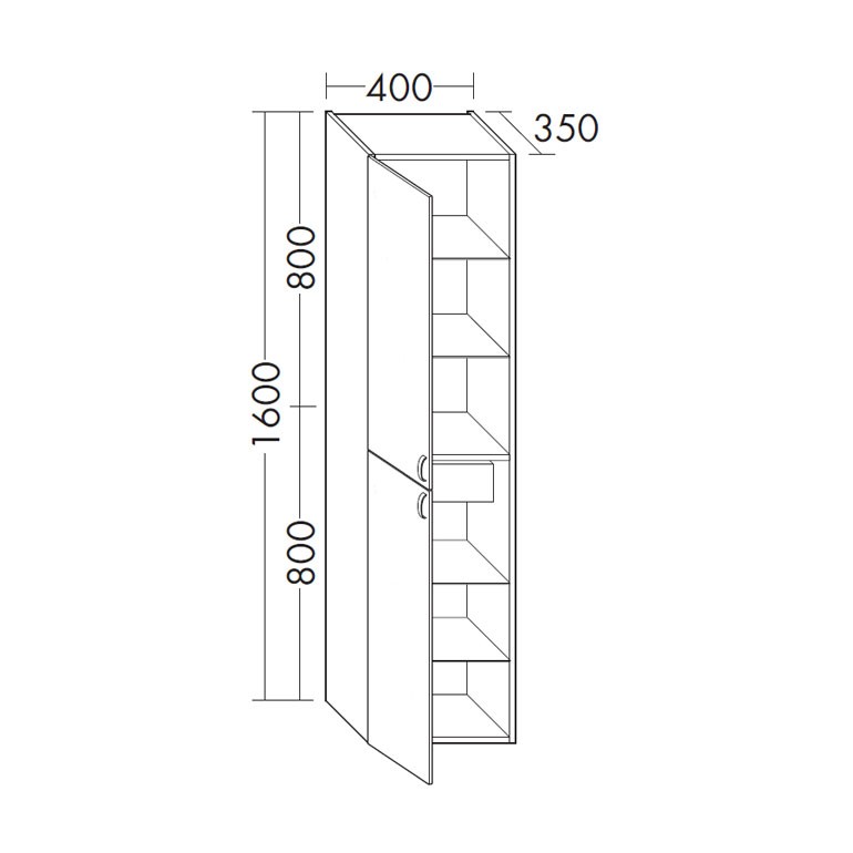 Burgbad Sinea/Selection Hochschrank PG1  