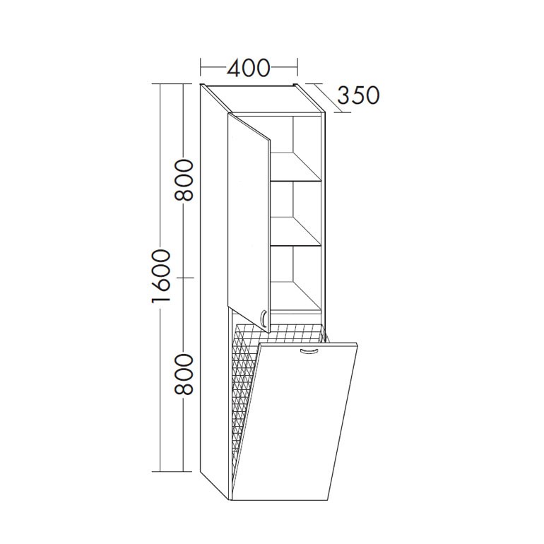 Burgbad Sinea/Selection Hochschrank PG1  