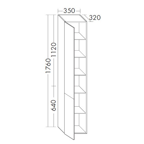 Burgbad Yumo Hochschrank (HSKE035)