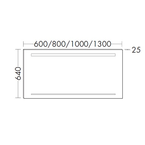 Burgbad Yumo Leuchtspiegel 1000 mit horizontaler LED- Beleuchtung (SIHH100)