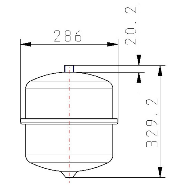 Contra-Flex 12/1,5 weiß Membranausdehnungsgefäß, Heizung