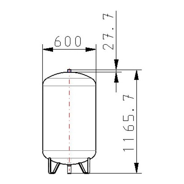 Contra-Flex 250/2,5 Membranausdehnungsgefäß, Heizung