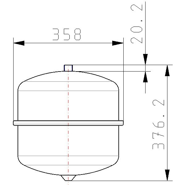 Contra-Flex 25/1,5 weiß Membranausdehnungsgefäß, Heizung