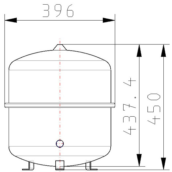 Contra-Flex 35/1,5 weiß Membranausdehnungsgefäß, Heizung