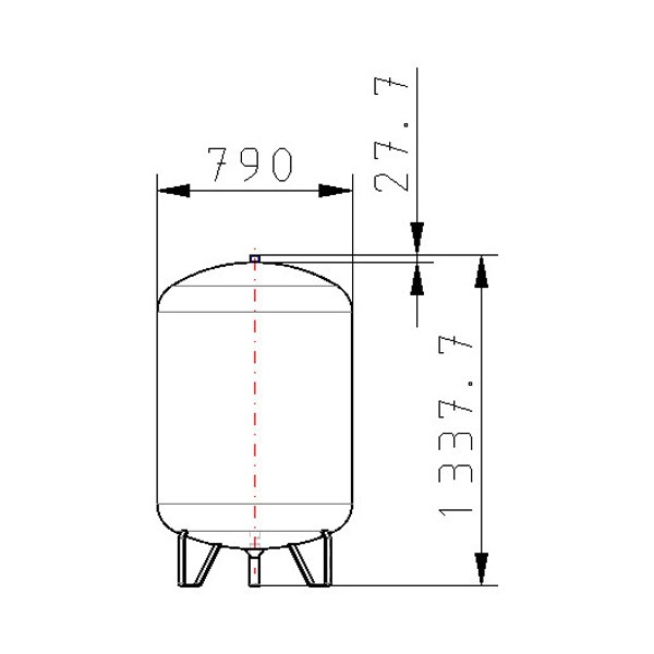 FW MAG Contra-Flex 500/2,5 Membranausdehnungsgefäß, Heizung