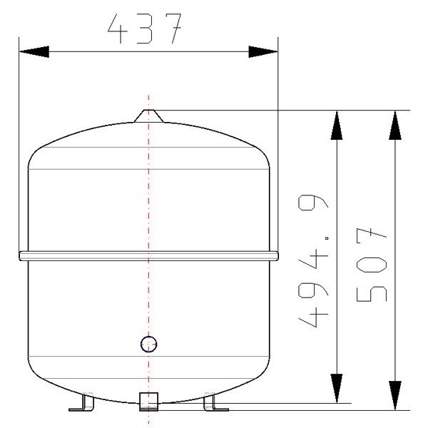 Contra-Flex 50/1,5 weiß Membranausdehnungsgefäß, Heizung