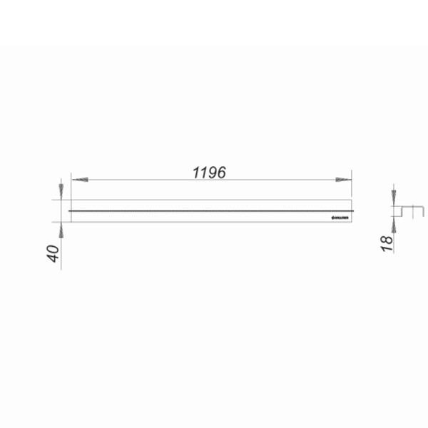 DALLMER Abdeckung CeraLine Standard, 1200 mm